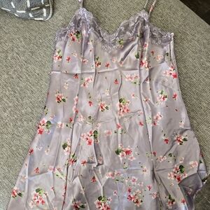Victoria's Secret Lavender Floral Chemise